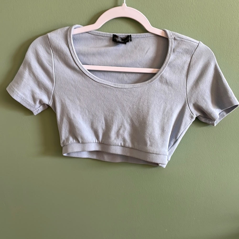 STREETWEAR SOCIETY - crop top - size M - grey - Picture 1 of 4